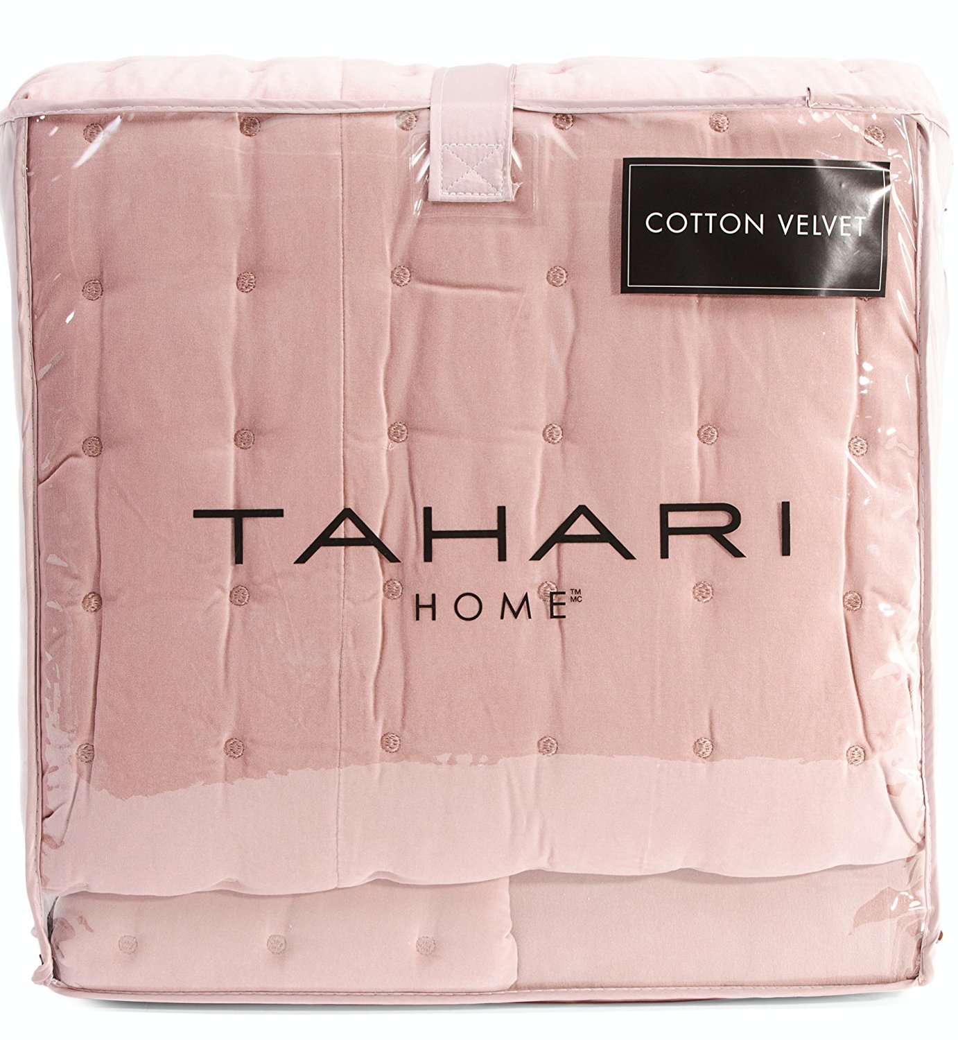 Buy Tahari Home Luxury Glamour Bedding Velvet Diamond Soft Dusty Rose
