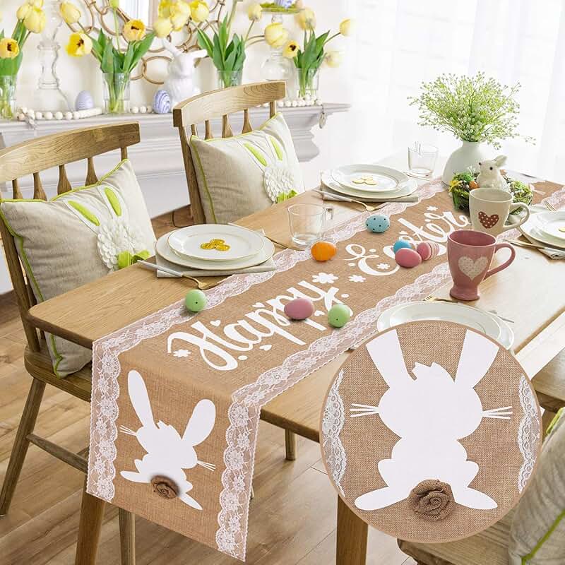 easter table runner