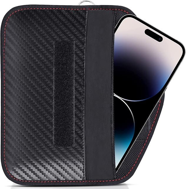 Samfolk Faraday Pouch for Car Keys | Extra X Large Faraday Pouch 22.5 x 11cm Keyless Car Key Signal Blocker Pouch | RFID Anti-theft for Car Security, Plus Phone and Credit Card
