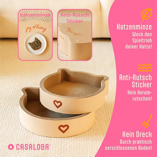 Foto 5 de 6 de CASALOBA Cesta para gatos para dormir, rascar y jugar