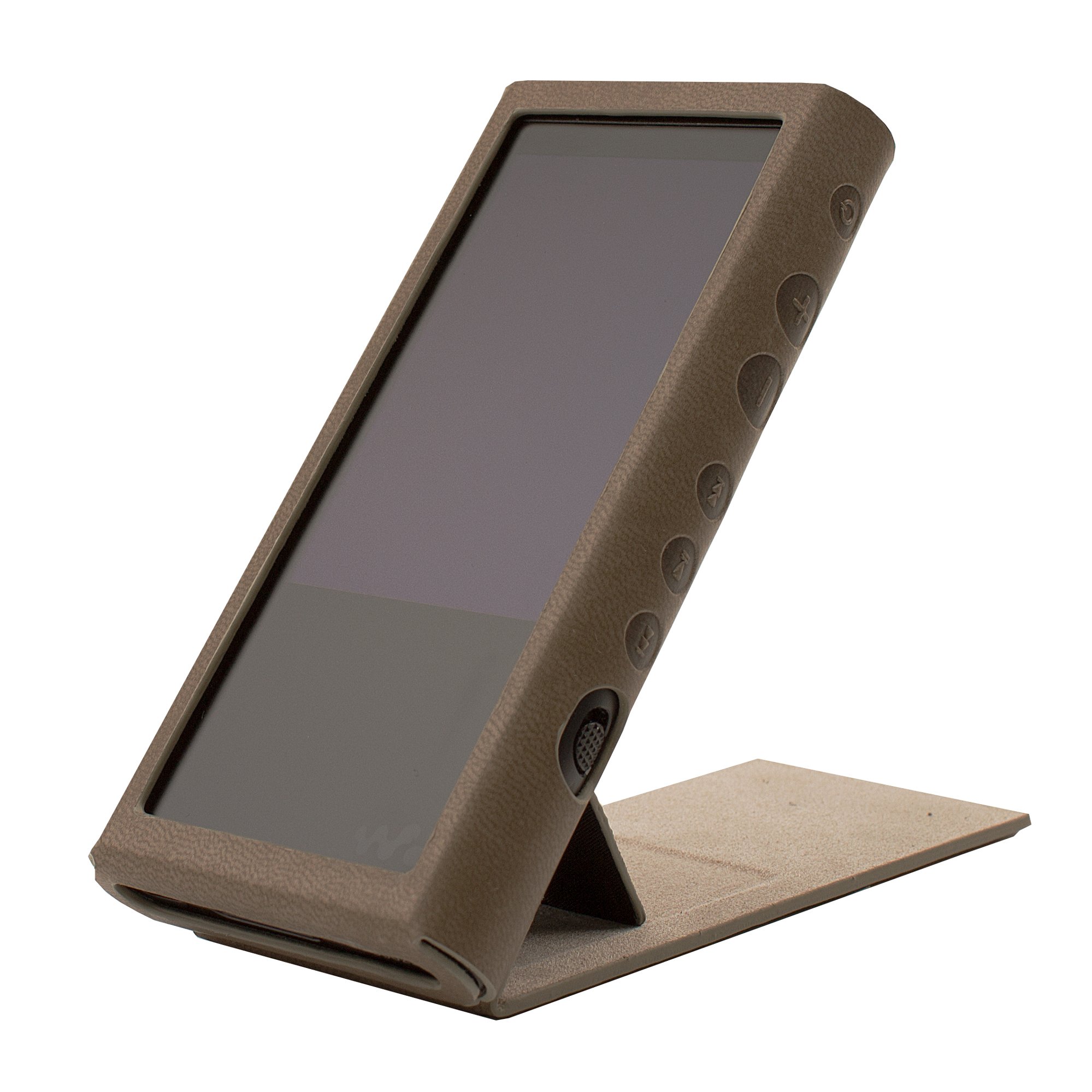 MITER Case for Sony NW-ZX300, Hand Crafted MITER Case Cover [ Patented Stand Case for Sony Walkman ZX300 ] (Brown)