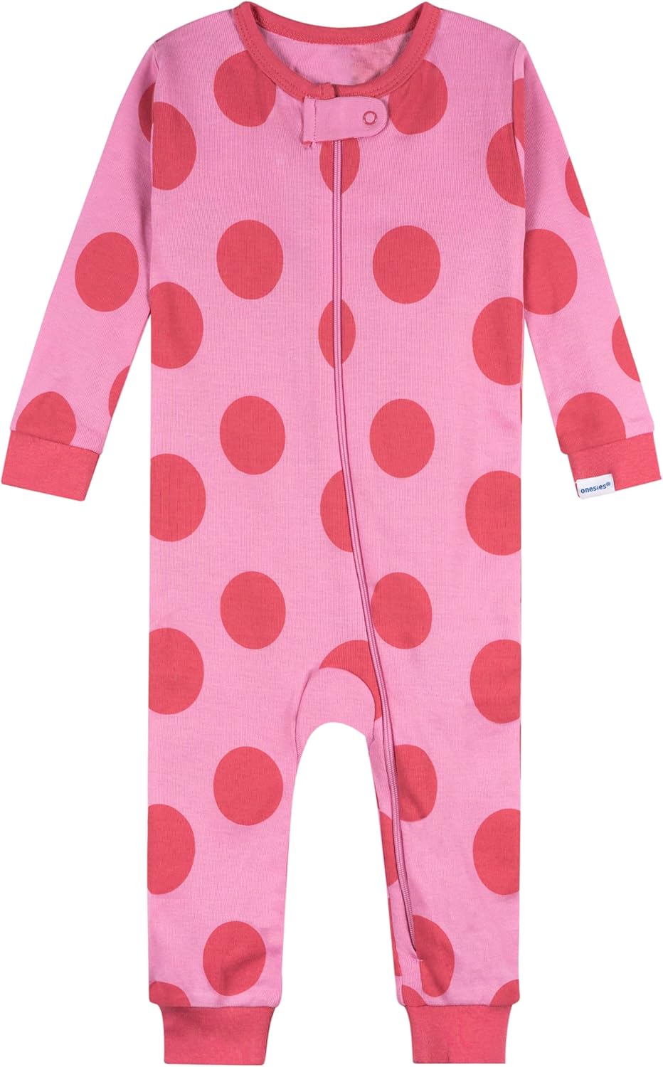 Onesies Brand Baby Girls’ 3-pack Snug Fit One-piece Cotton Pajamas - Image 3