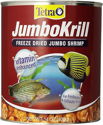 Tetra JumboKrill Freeze Dired Jumbo Camarón Vitamina mejorada