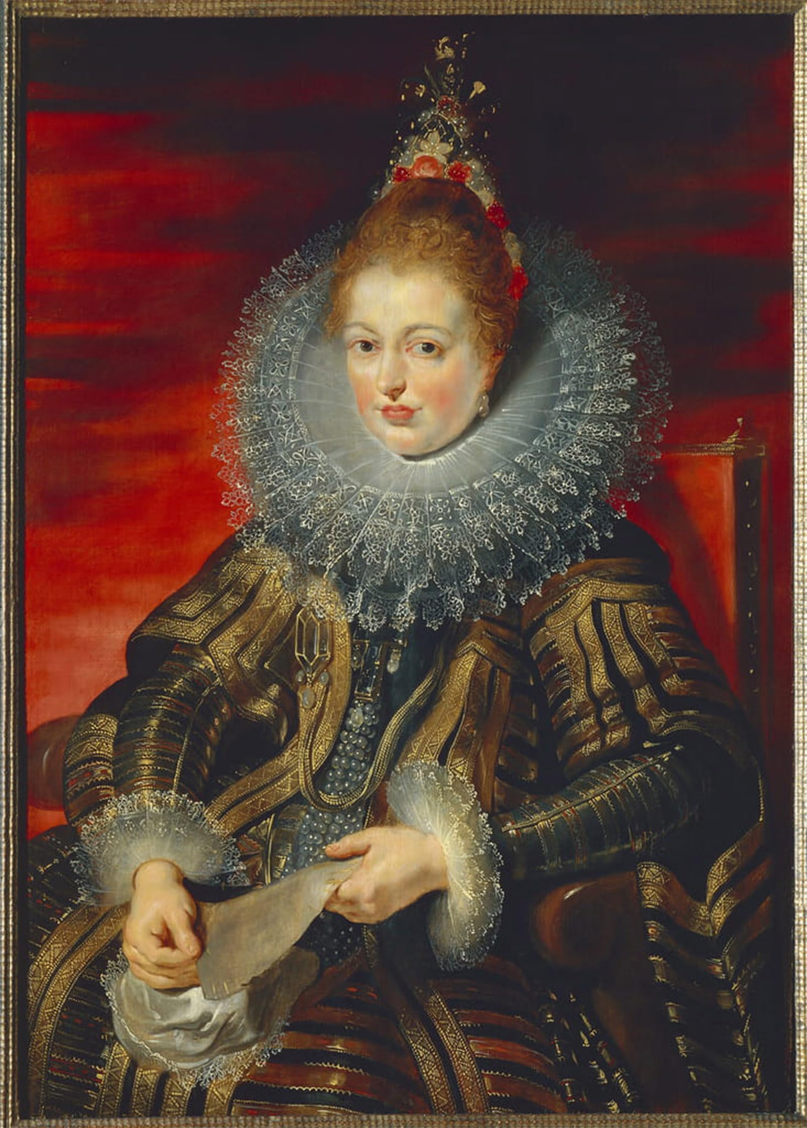 POSTERIIk Famous Print Pop Art Wall Art Graffiti Austria Vienna Portrait of Infanta Isabella Clara Eugenia of Habsburg by Peter Paul Rubens Art Prints for Home Decor 60x90cm