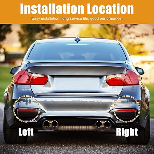 Miniatura 3 de X AUTOHAUX - 1 par de parachoques trasero para coche, lado izquierdo derecho 63147314883 63147314884 para BMW X1 2013-2015