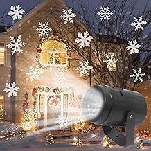 Christmas Projector Lights Jsdoin LED Christmas Decorative Lights Moving Rotating Snowstorm Landscape Lamp Spotlight Holiday Wedding Party Birthday Home Decoration Lights