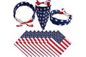 Patriotic 4th Of July Bandanas 6-Pack