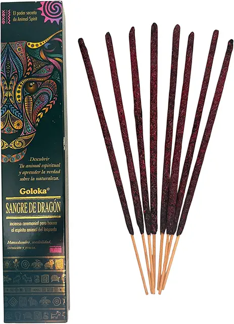 Incienso Sangre de Dragón Leopardo Animal Spirits - Paquete 8 Varillas Orgánicas Goloka