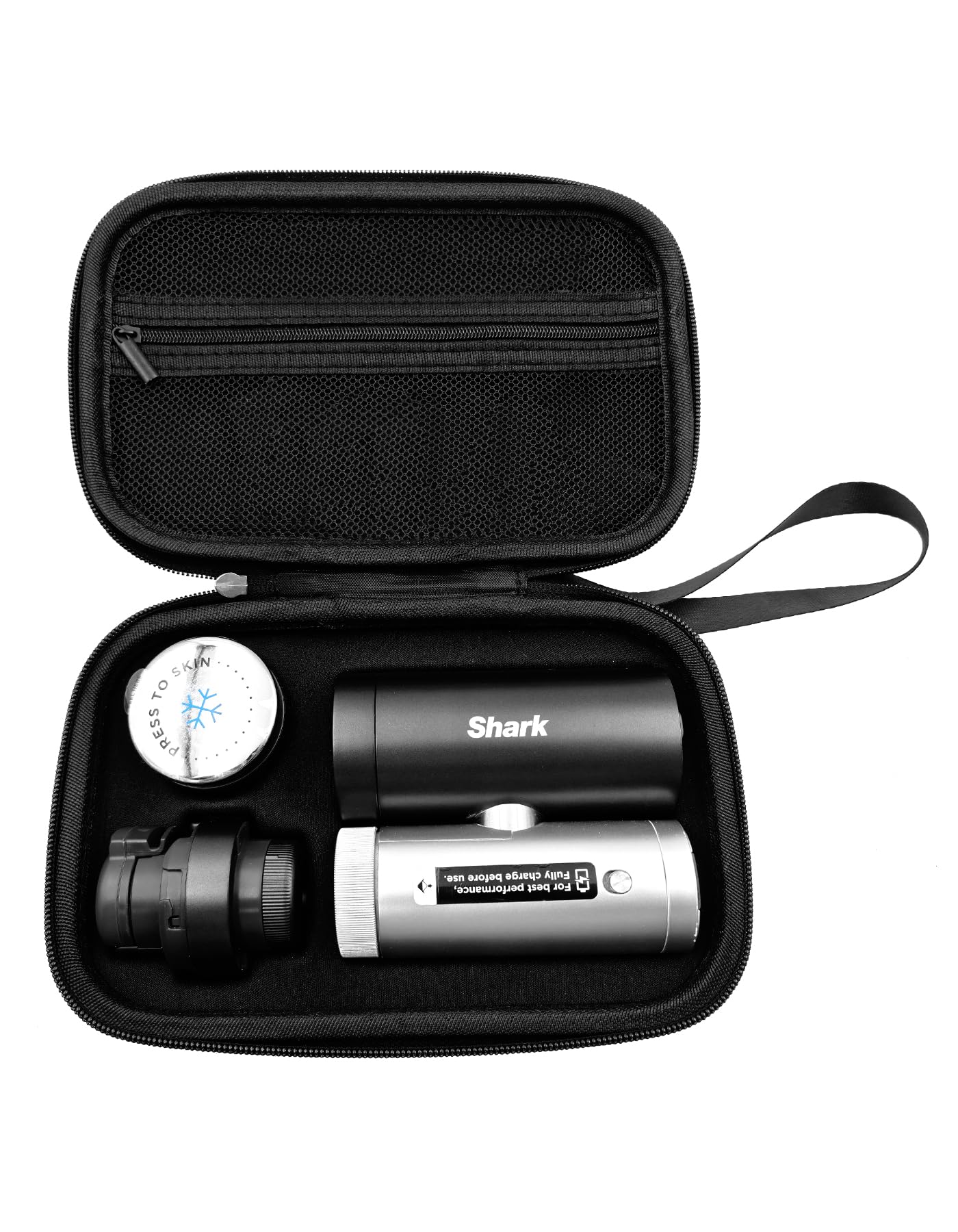 for Shark Chillpill FA02X Series Storage Bag, 3-in-1 Portable Storage Bag with Side Pocket & Internal Padding for Fan & Accessories,19x7x13cm,for Shark chill Pill Accessories