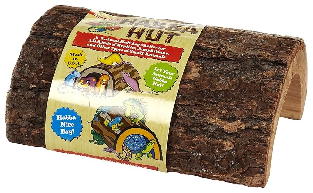 Foto 2 de 3 de Zoo Med Cabaña Habba, Tocón de Madera Decorativo para Terrario, Escondite Natural para Reptiles, XL