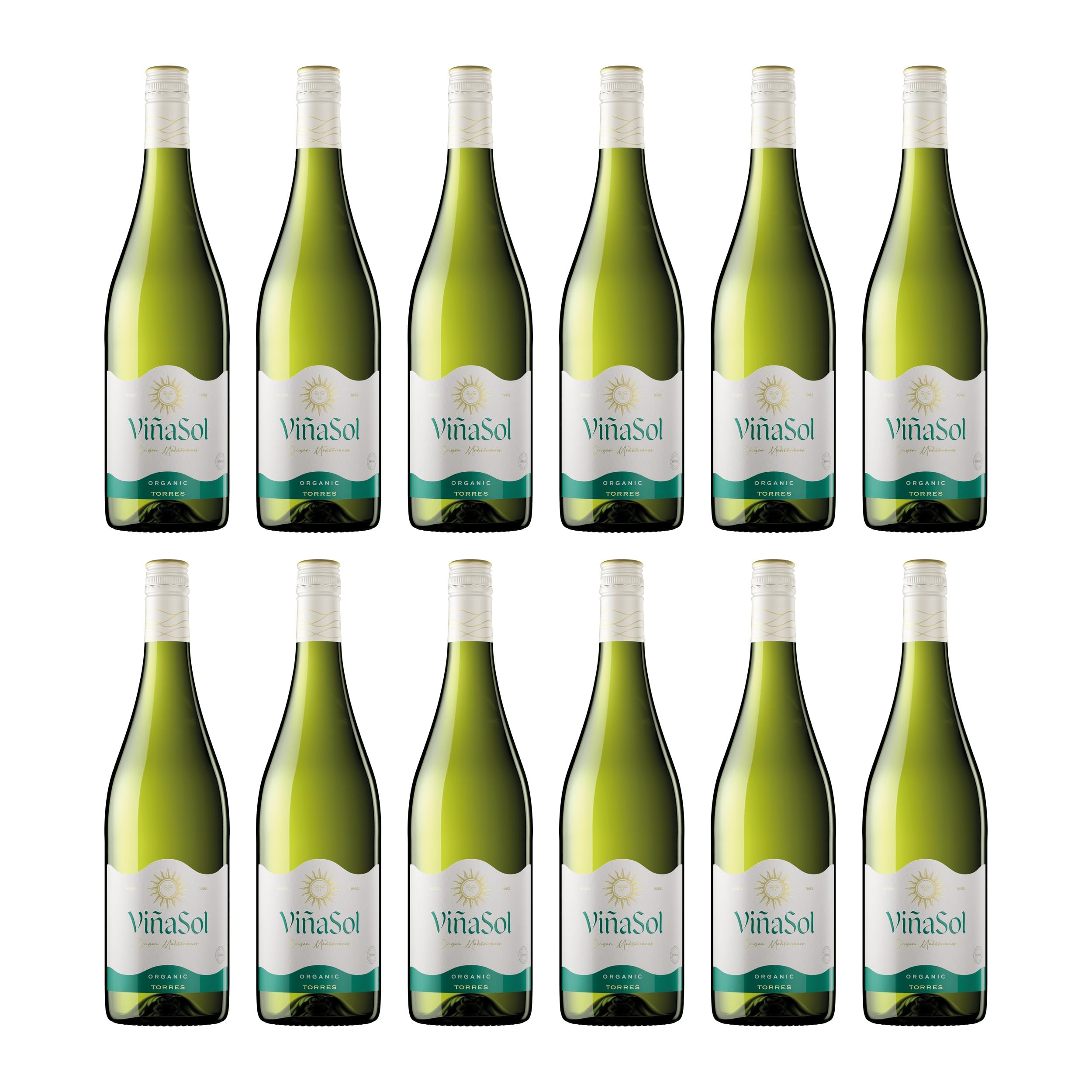 Torres Icons Vina Sol halbtrocken Weisswein BIO Spanien inkl. FeinWert E-Book (12 x 0.75 l)