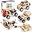 Poraxy 5 in 1 STEM Kits for Kids Age 8-10, Science Building Project Craft for 8-13, Model Car Kit, STEM Toys for Boys Girls Age 8-12, Wooden 3D Puzzles, Birthday Gifts for 6 7 8 9 10 11 12 13 Year Old