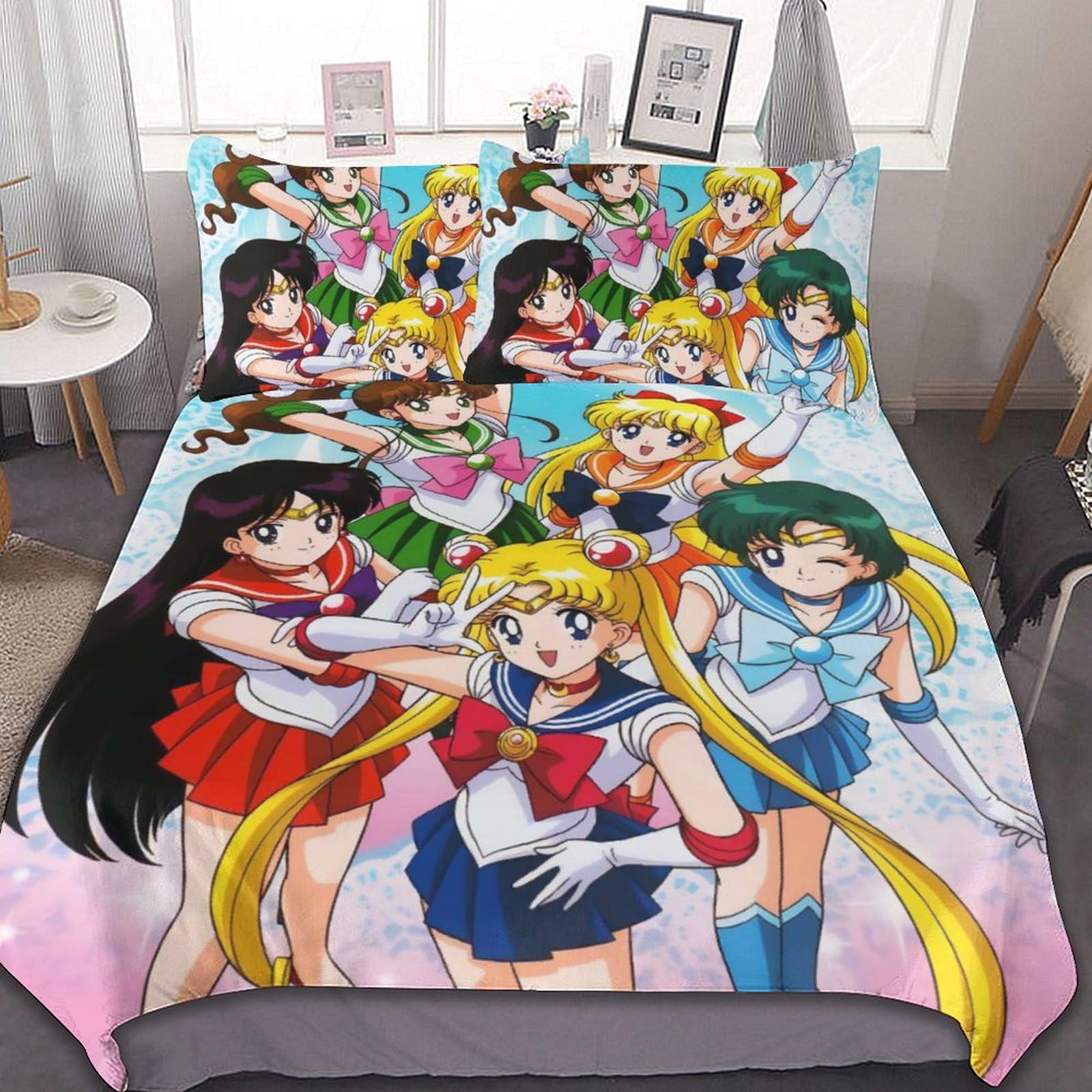 Amazon｜美少女戦士セーラームーン (5) 寝具 3ピース 枕カバー