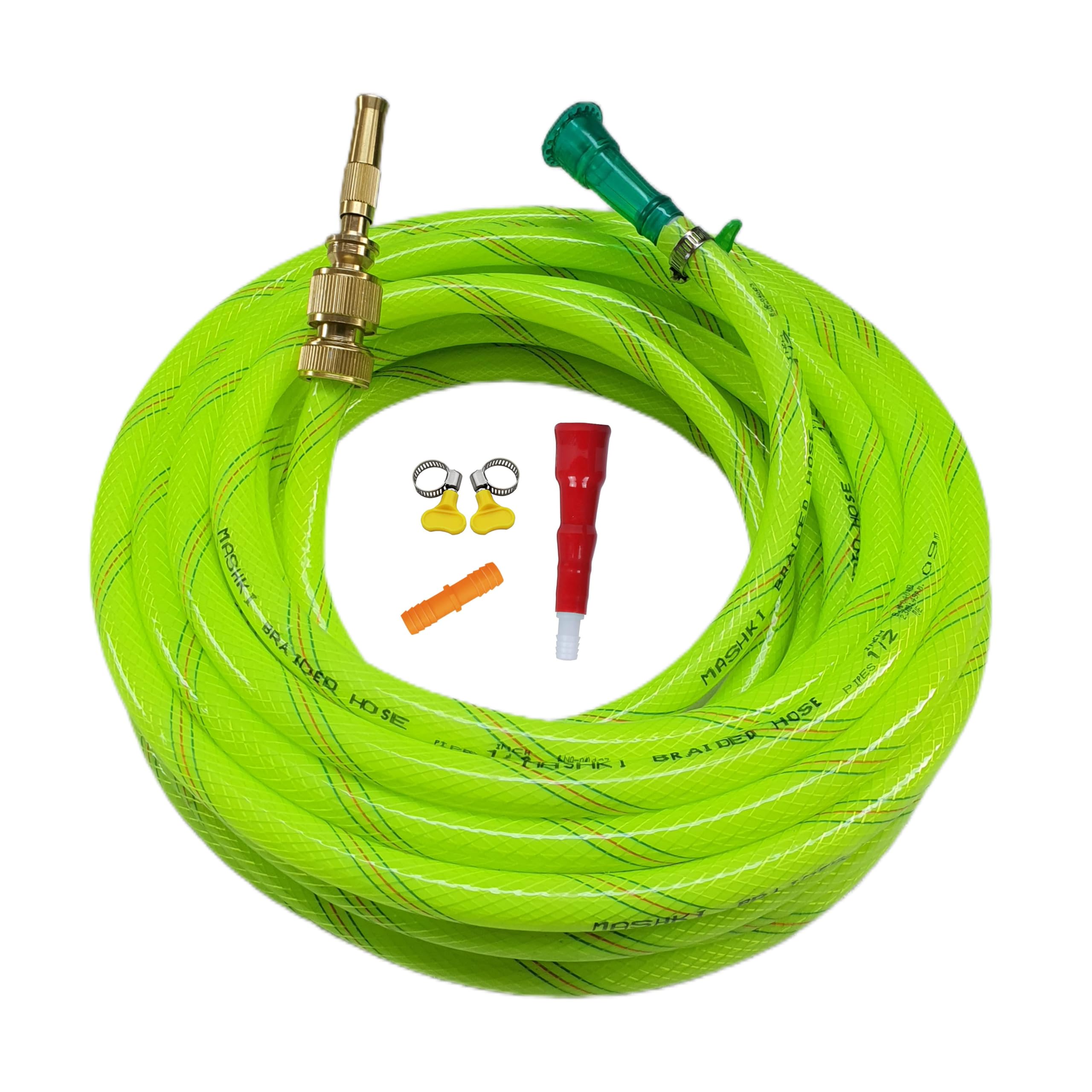 See full amazon price history chart for Mashki 1/2 Inch 3-Layered Braided Water Hose Pipe With Water Sprayer For Gardening, Car Washing, Home Use Etc (10 Meter (32.5 Feet)) Mashki 1/2 Inch 3-Layered Braided Water Hose Pipe With Water Sprayer For Gardening, Car Washing, Home Use Etc (10 Meter (32.5 Feet)) (B0CRL88LRT) Amazon Price History, Amazon Price Tracker