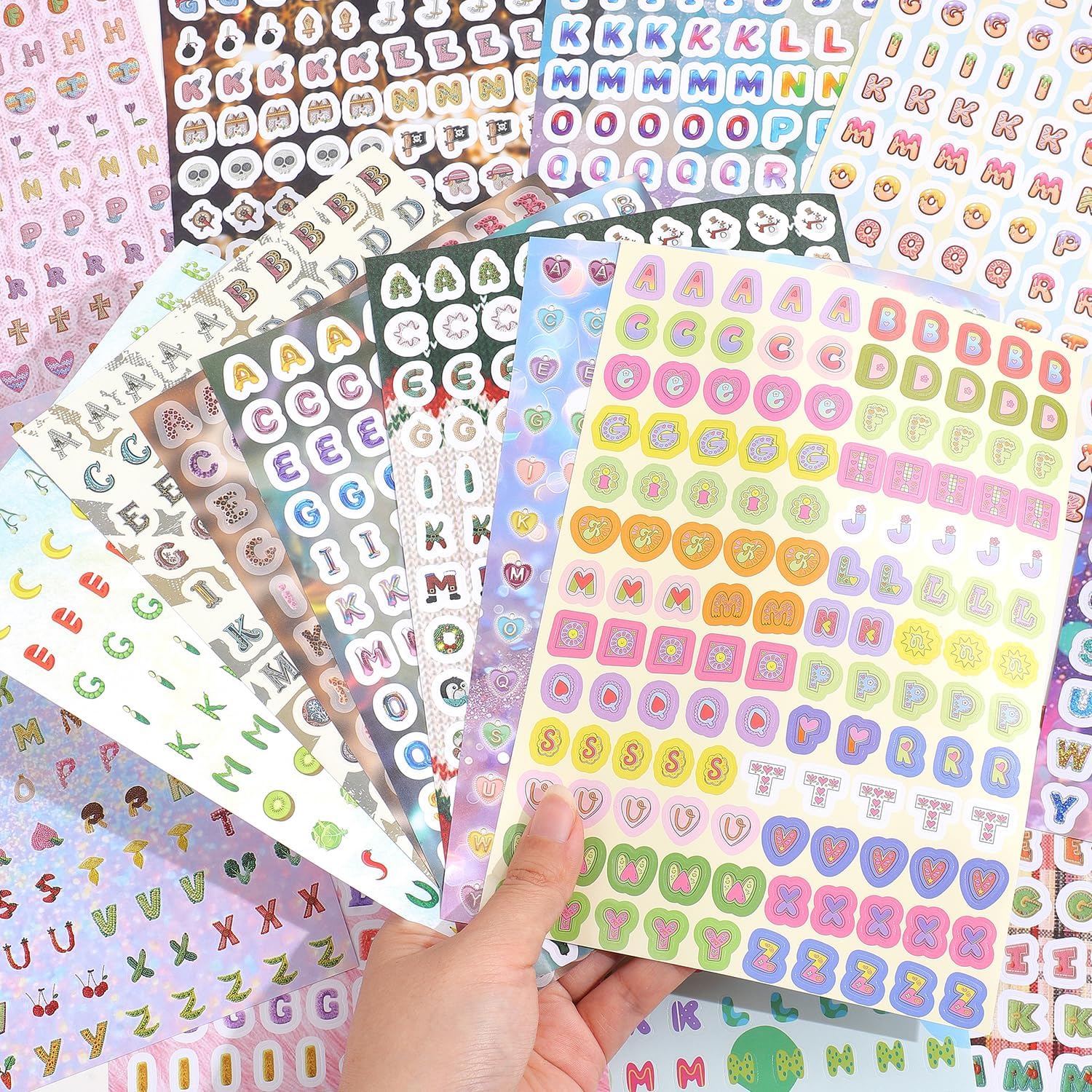 3000+ Pcs Alphabet Sticker for Journaling,Fun & Colorful Craft Letter Stickers for Junk Journal, Scrapbooking Supplies, Ideal DIY Decorative Gift for Women Teen Girls