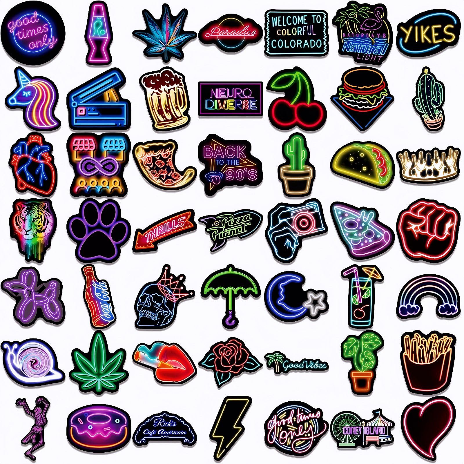 100 stuks neon cool stickerpakket 100 stuks neon cool stickerpakket