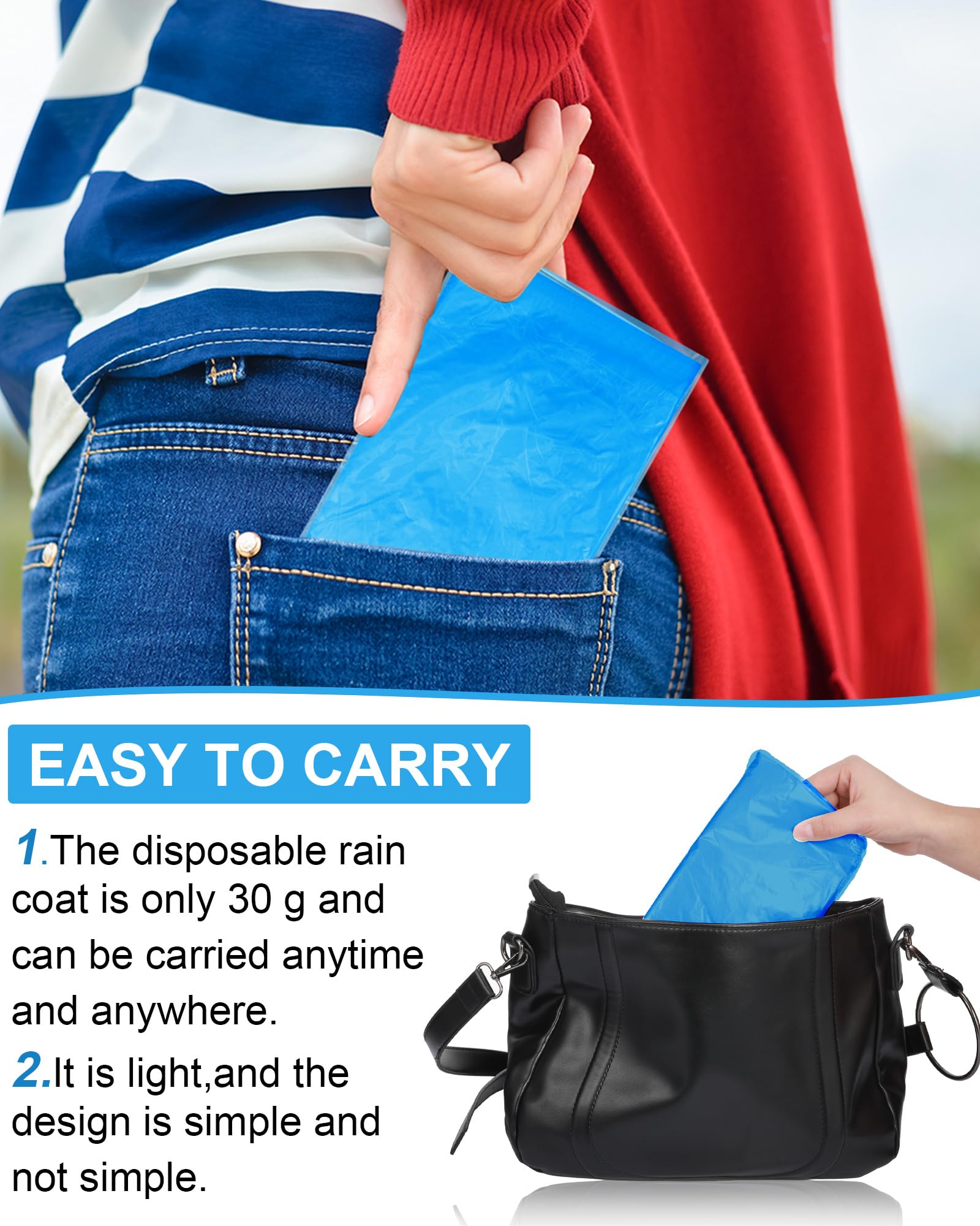 Paquete de 120 ponchos de lluvia desechables para adultos a granel, paquete familiar de poncho de lluvia de emergencia, poncho desechable con capucha