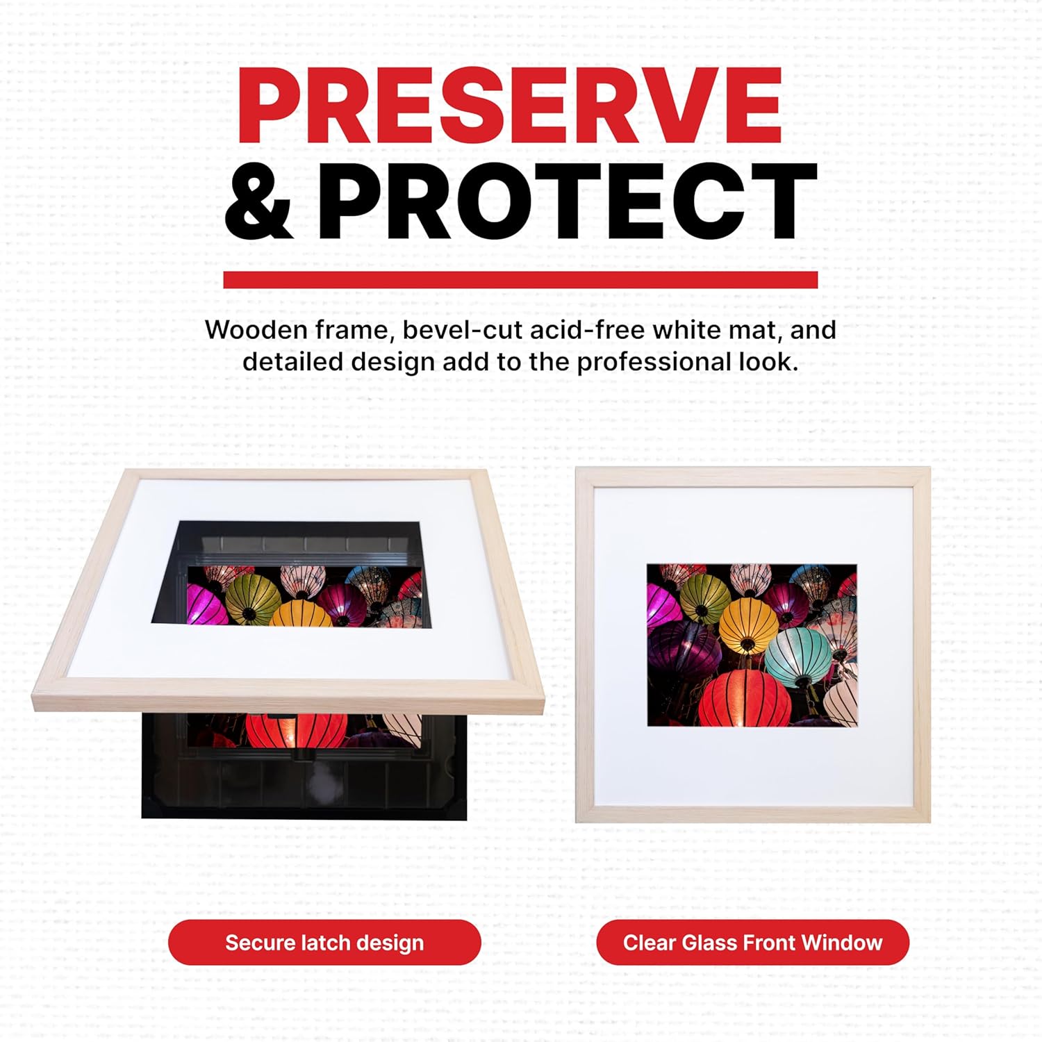 Dynamic Frames Dynamic Duo Front-Open Photo Frame, for 8x10 or 5x7 Items, Outer Dimensions 12.75 x 10.75 x 1.38, Store Up to 50 Prints, Wall or Tabletop, Professional Photos, Art, & More, Natural