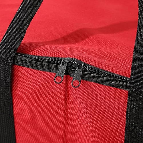 Miniatura 24 de Sattiyrch Caja de almacenamiento grande para adornos de Navidad con cierre de cremallera doble, la caja contribuye con ranuras para adornos Verde