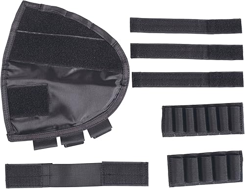 Miniatura 5 de OneTigris Soporte para carcasa de escopeta, bolsa de concha de escopeta para calibre 12, 0.300 in, soporte de munición para rifle Molle, almohadilla