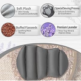 Microwave Heating Pad for Cramps Pain Relief, 17 * 9\'\' Moist Microwavable Stuffed Animal Period Menstrual Heating Pads for Cramps, Back, Neck Shoulder and Knee- Siamese Cat