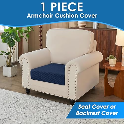 Vista 176 de XINEAGE Funda reclinable de 4 piezas de jacquard elástica con bolsillo, protector de silla reclinable lavable para niños, mascotas, perros y gatos