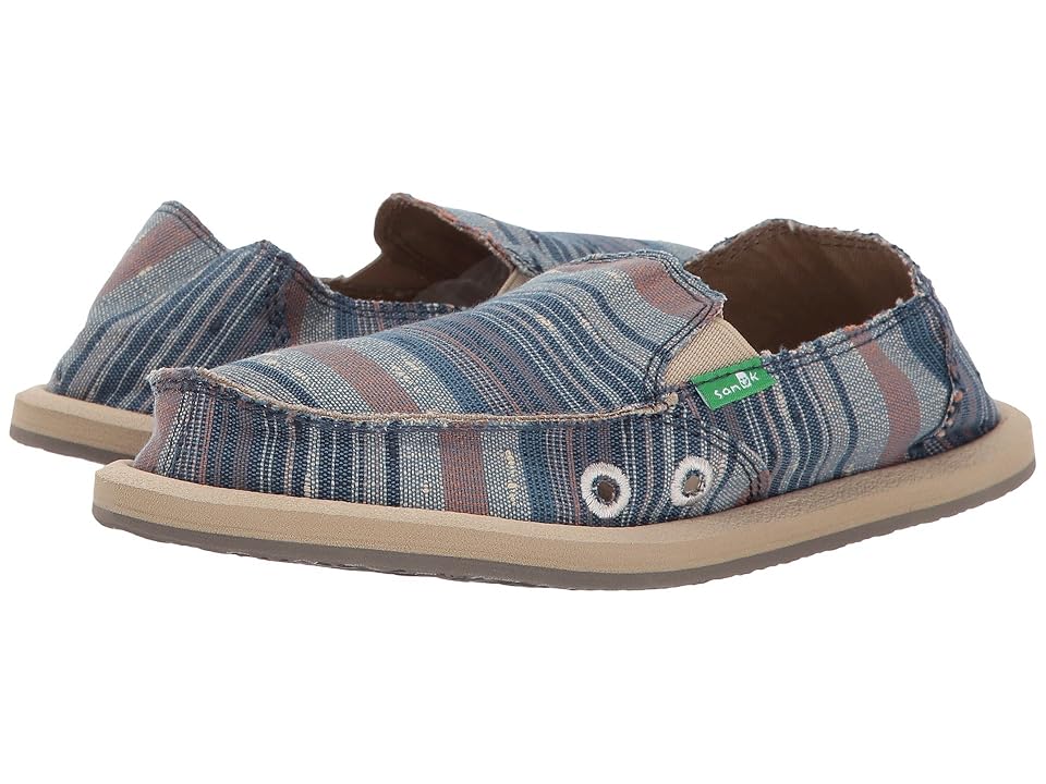 

Sanuk Kids Vagabond Tribal (Little Kid/Big Kid) (Vintage Denim Stripe) Kid's Shoes