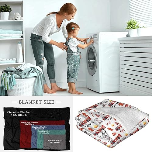 Miniatura 9 de Manta personalizada con nombre para niños, adultos, mascotas, camión de bomberos, automóvil, manta personalizada para cumpleaños, aniversario,