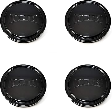 4x DUB Black Wheel Center Hub Caps 5/6L S116 Calla S123 S127 S128 DC S205 S204 S2164