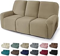 Vista 36 de JIVINER 5 Piezas Fundas Elásticas para Sofá Reclinable Funda para Sofá Reclinable con Parte Inferior Elástica Jacquard Ajustada Reclinable Funda