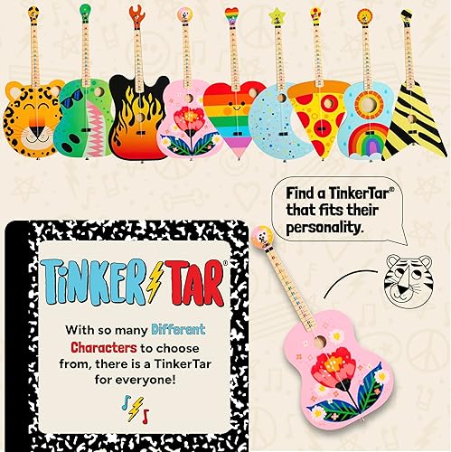Miniatura 6 de Guitarra acústica floral rosa - La forma más fácil de comenzar y aprender guitarra - 1 instrumento de juguete de cuerda para niños introducción