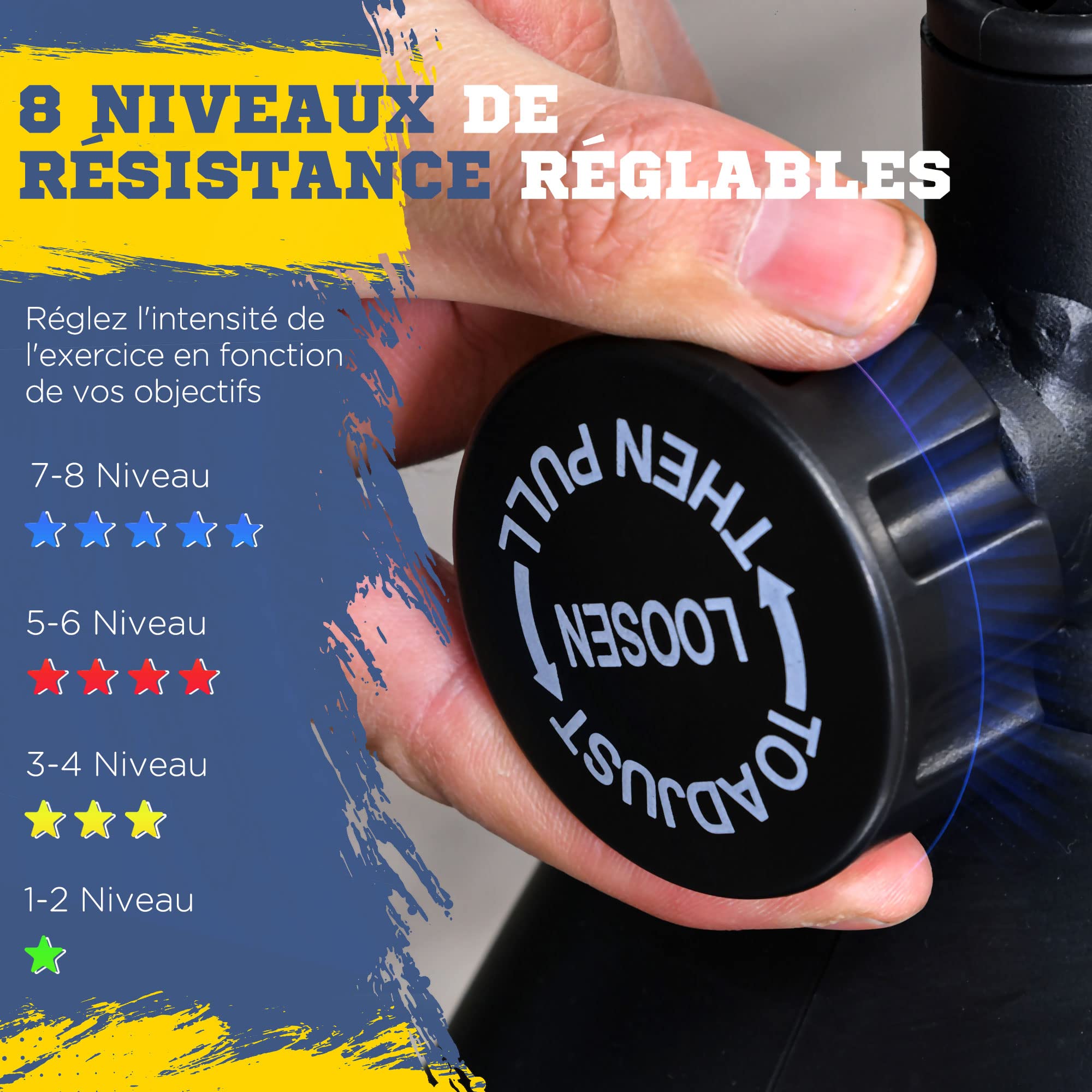 HOMCOM Vélo elliptique Vertical vélo d'appartement 2 en 1 écran LCD Multifonction Hauteur & résistance réglable Acier Noir