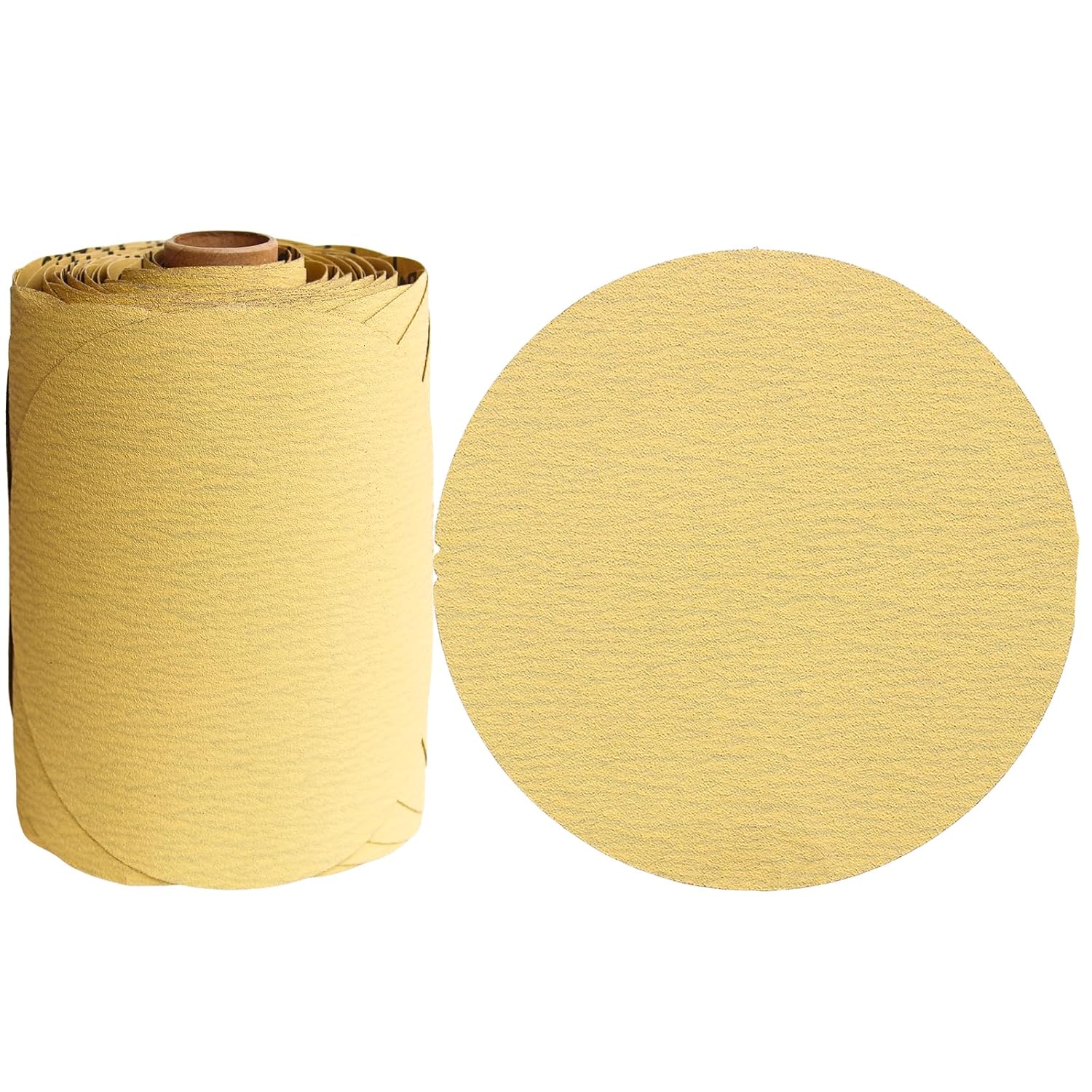 100 PCS 6 Inch PSA Sanding Discs 180 Grit Adhesive Backed Sandpaper Roll Sticky-Back Sandpaper for DA Sander Self Stick Aluminum Oxide Round Automotive Sandpaper with Sticky Back