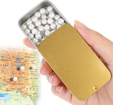 Premium White Push pins for Home Office Bulletin Boards and corkboards Premium White