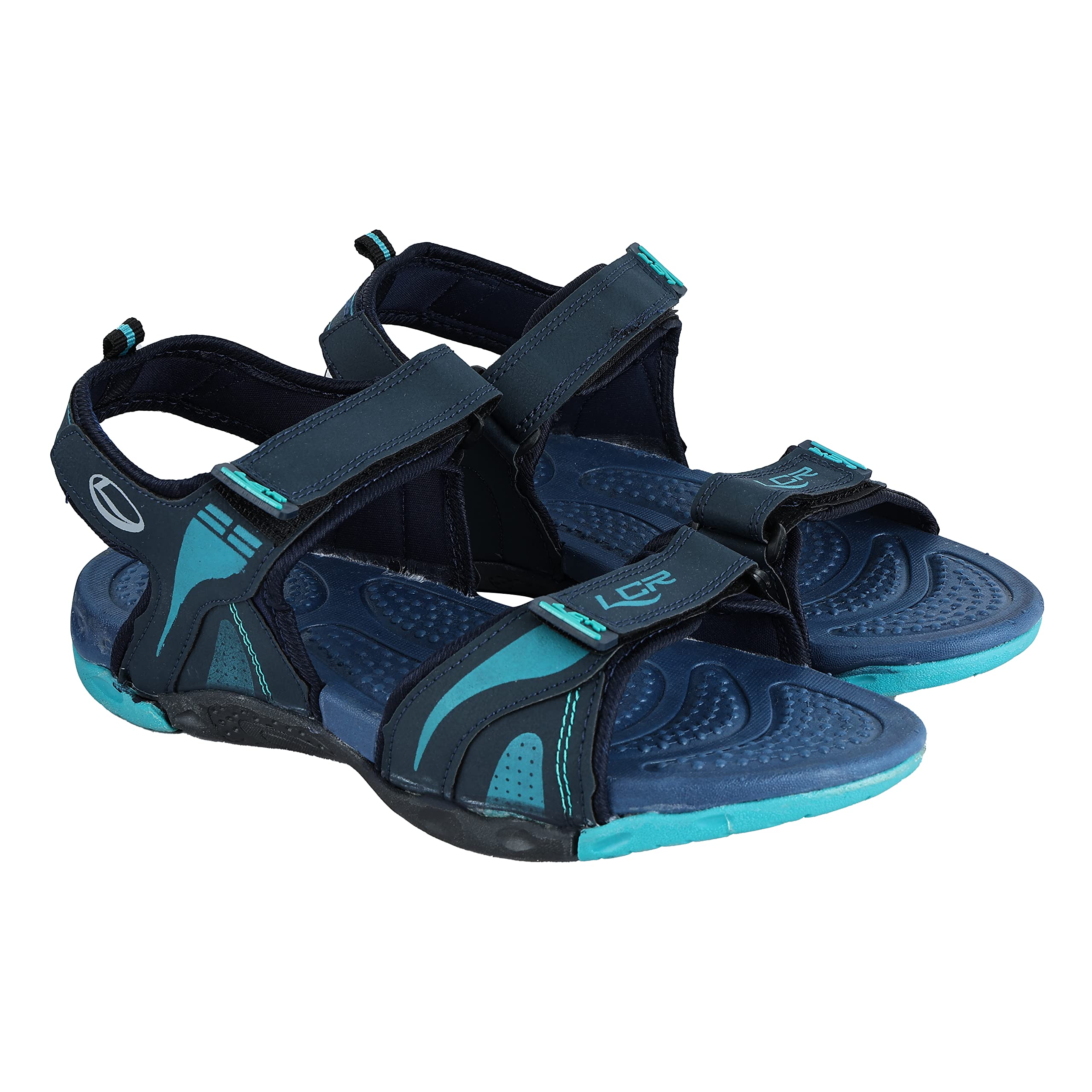 Lancer EARTH-321NBL-SGRN Mens Navy Blue/Green Outdoor Sports Sandals & Floaters (B0BW4B6WZ1) Amazon Price History, Amazon Price Tracker