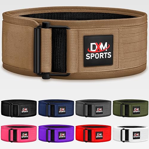 Miniatura 11 de DXM SPORTS Cinturón de levantamiento de pesas con autobloqueo, para hombres y mujeres, gimnasio, entrenamiento de fuerza, levantamiento de pesas,