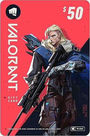 Amazon Com Valorant 50 Gift Card Pc Online Game Code Everything Else