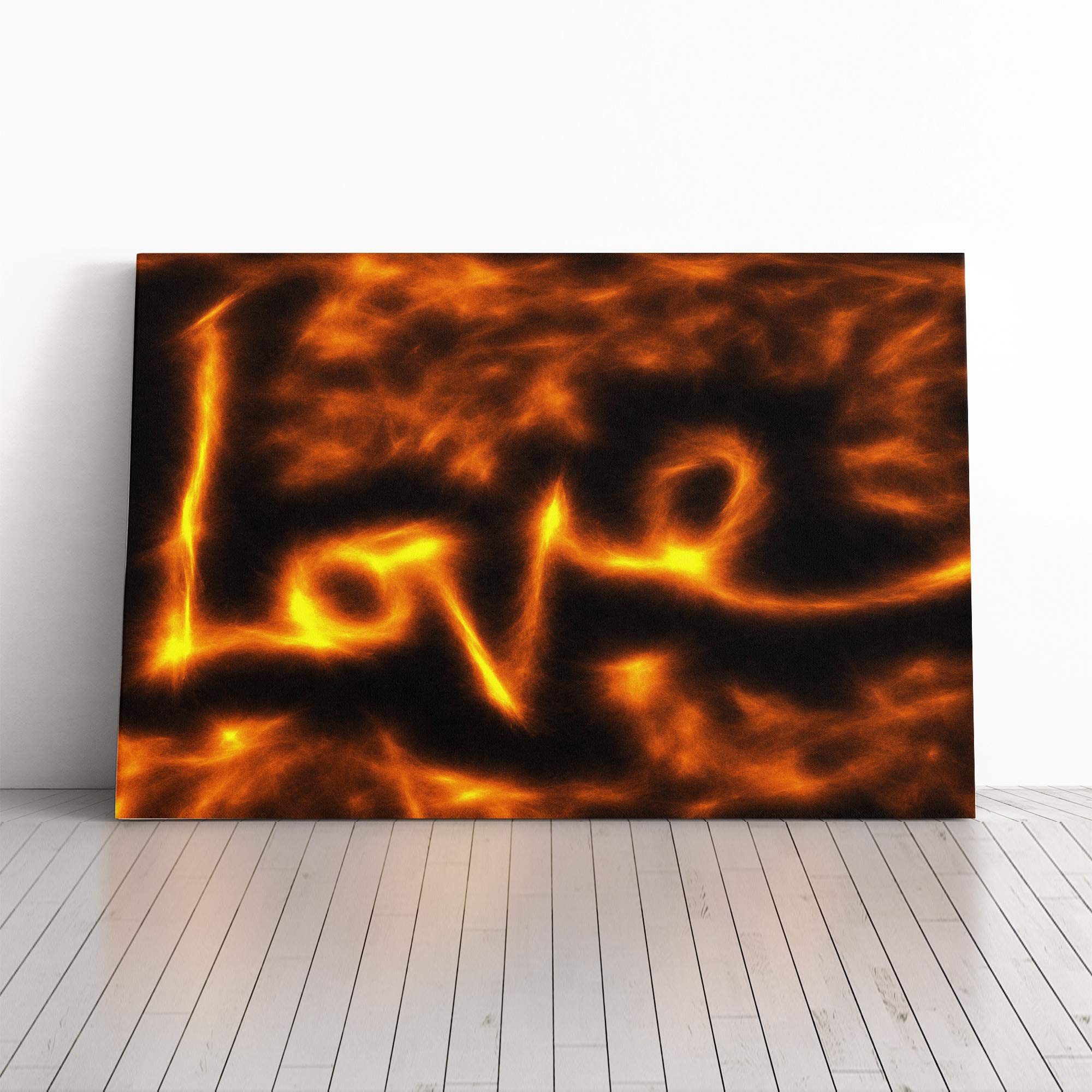 Love Flames Canvas Print | Gallery Wrapped 30mm Frame Wall Art | 30x20 inches | Ready to Hang | Abstract Picture | Living Room Bedroom Lounge Office