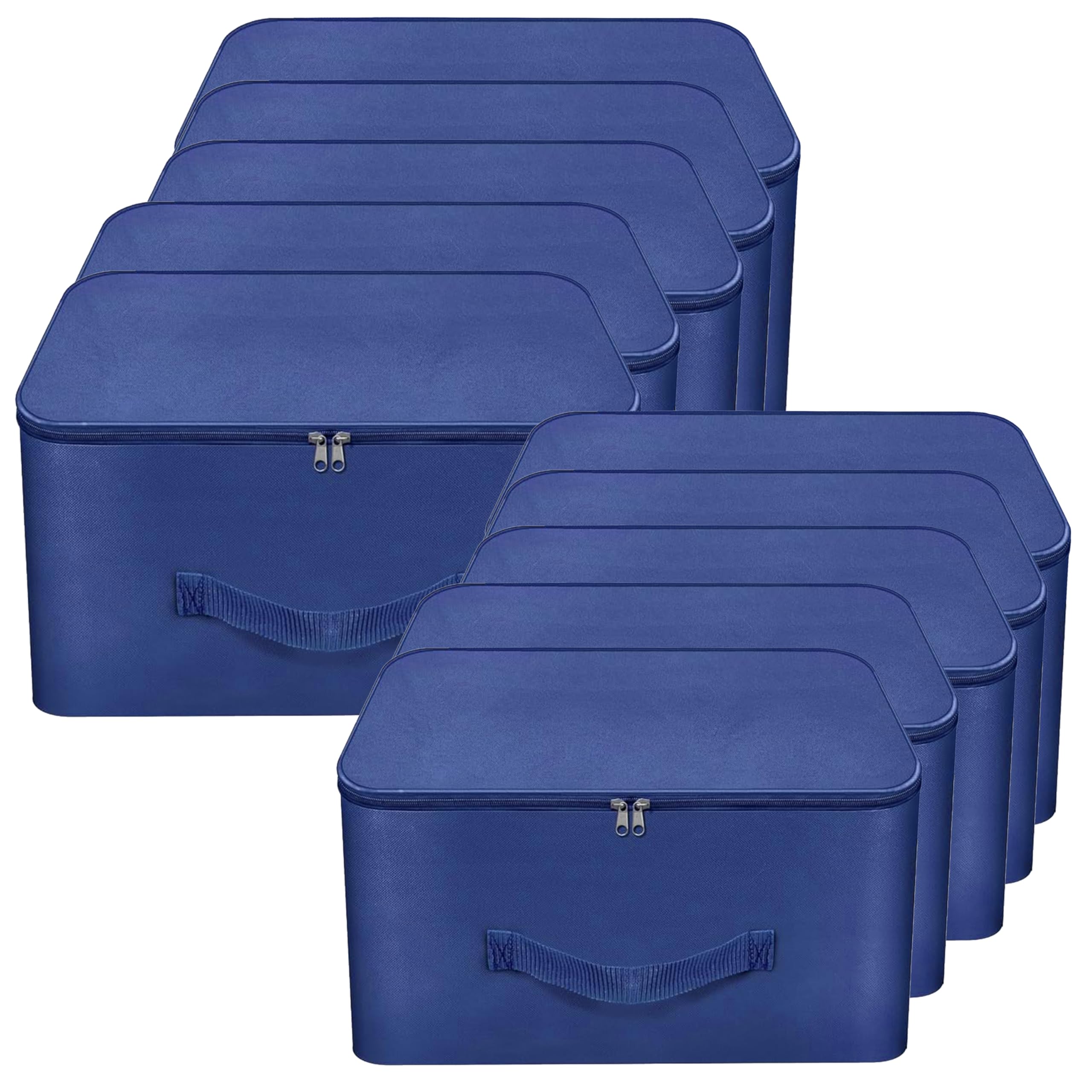 See full amazon price history chart for Storite 10 Pack Nylon Wardrobe Bag Underbed Moisture Proof Cloth Storage Organizer, Storage box for Clothes Saree Bags with Zippered Closure & Handle (Blue, 38x35.5x25.4 cm) Storite 10 Pack Nylon Wardrobe Bag Underbed Moisture Proof Cloth Storage Organizer, Storage box for Clothes Saree Bags with Zippered Closure & Handle (Blue, 38x35.5x25.4 cm) (B0DB8382CK) Amazon Price History, Amazon Price Tracker