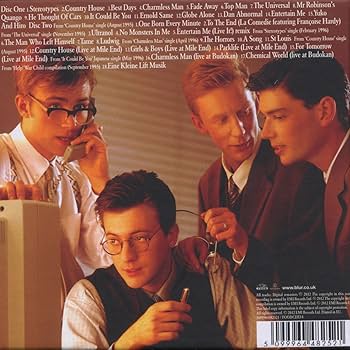 ミュージシャン 90's BLUR Tour Concert Promo 13 Album ミュージシャン 90's BLUR Tour Concert Promo 13 Album Blur