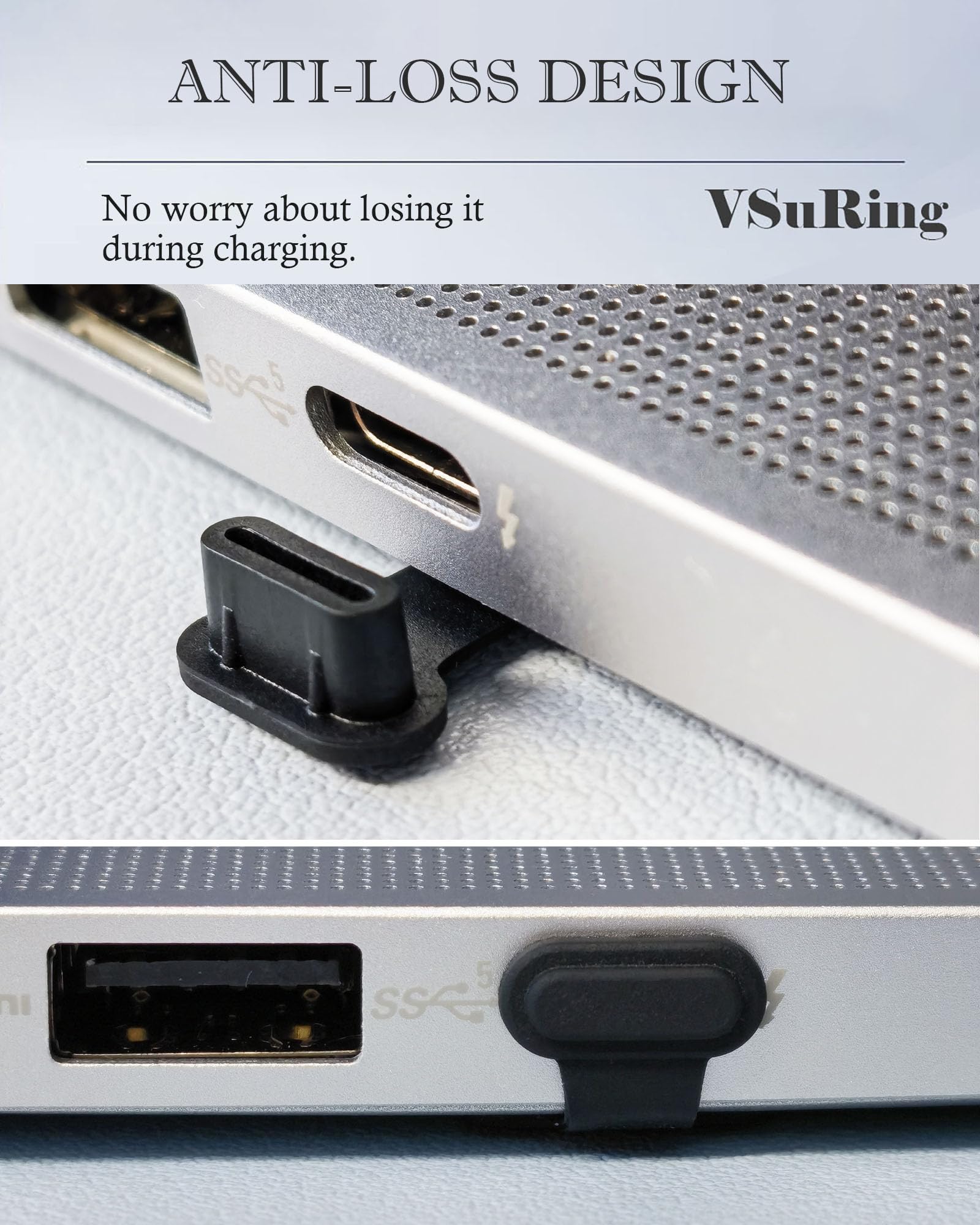 Amazon.co.jp: VSuRing Type-C コネクタカバー 紛失防止 シール付 メス