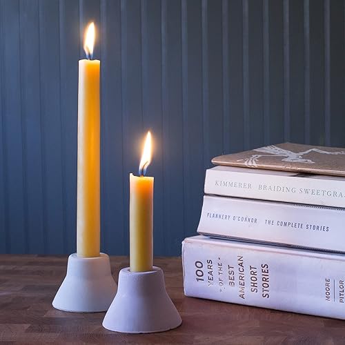 Miniatura 4 de Bluecorn - Paquetes de velas de cera de abejas 100 % pura - 4 pares (8 velas)