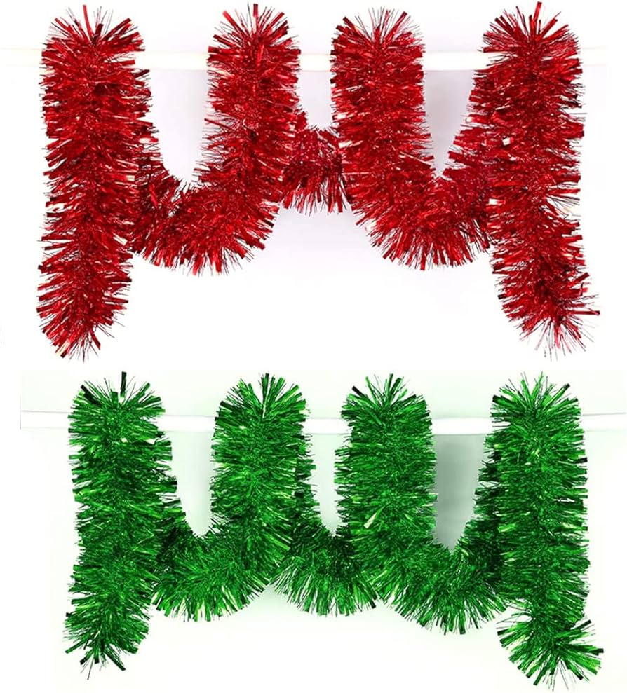 Amazon.co.jp: CCINEE クリスマス キラキラガーランド メッキモール