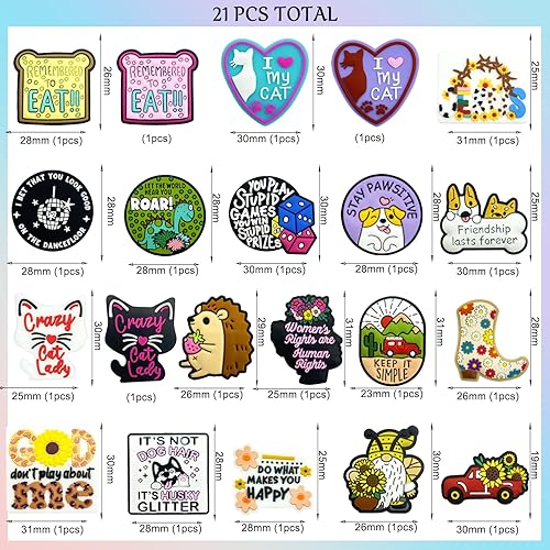 Miniatura 2 de Cuentas focales de silicona para perros para bolígrafos, personajes, gatos occidentales, palabras focales, abalorios de silicona, kit de fabricación