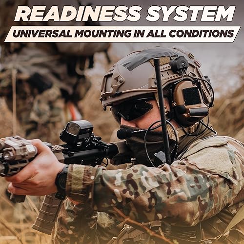 Miniatura 7 de Adaptador de riel ARC para auriculares tácticos – Compatible con Peltor Comtac II/III, Earmor M31/M32, Sordin – Se ajusta a cascos FAST, MICH, EXFIL