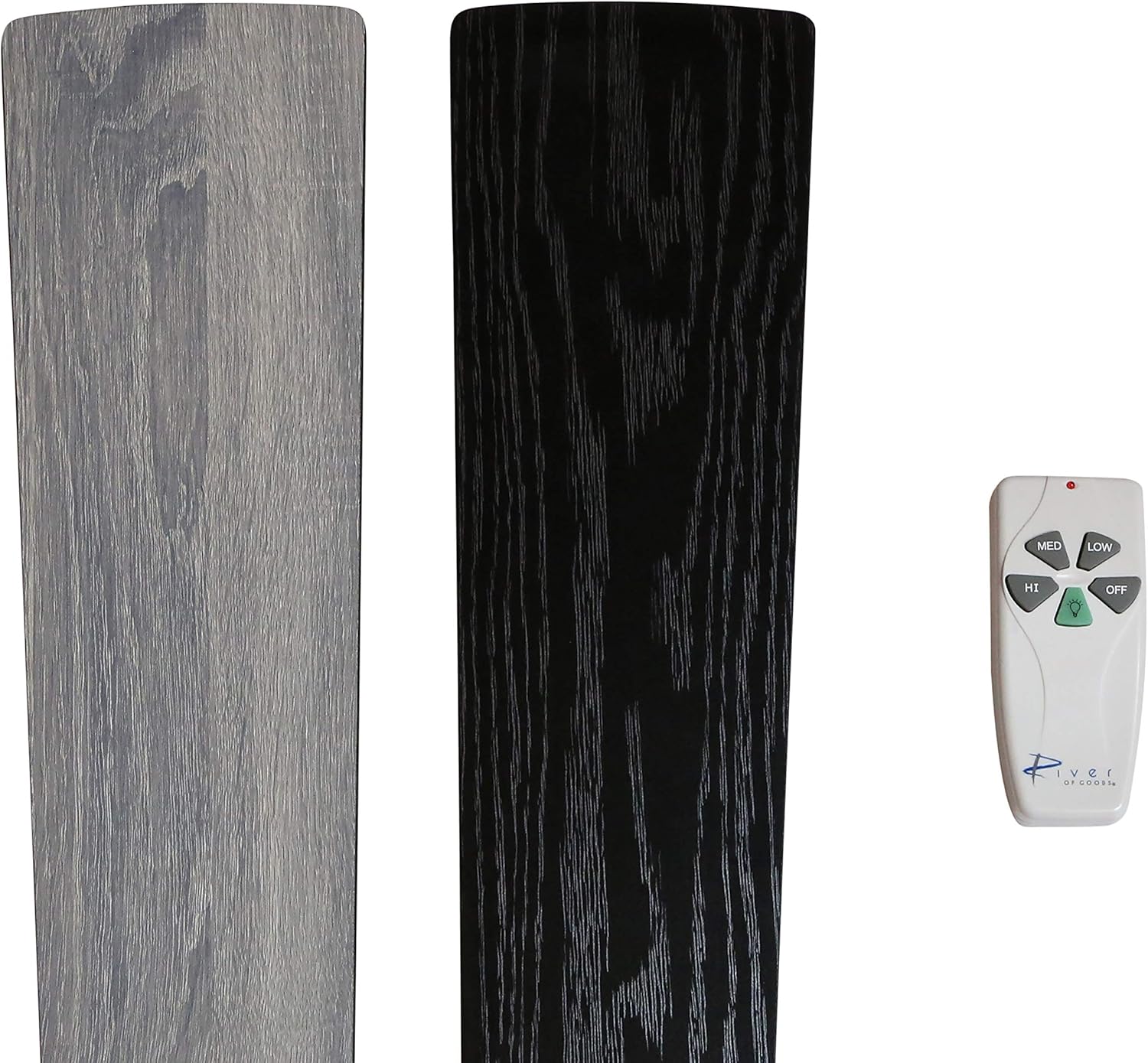 RIVER OF GOODS 52 Inch Mission Tiffany-Style LED Ceiling Fan with Lights - Stained Glass Ceiling Fan Light Fixture with Remote Control