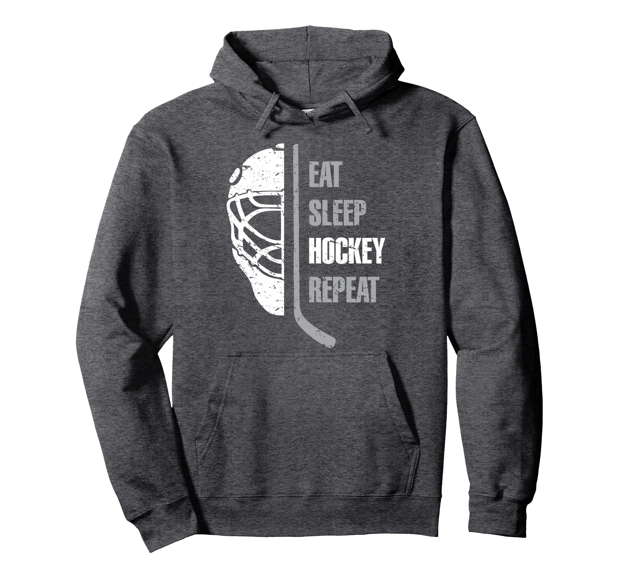 Eat Sleep Hockey Repeat Christmas For Teen Adult Hockey Pullover Hoodie