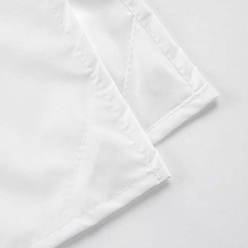 Miniatura 3 de N&Y HOME Cortina de ducha de hotel de nailon, lavable a máquina, resistente al agua, blanco, 72 x 72 pulgadas