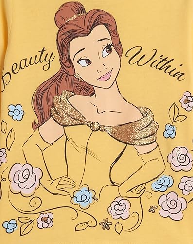 Miniatura 7 de Disney Princess Ariel Cenicienta Tiana Belle Jasmine Moana Paquete de 3 camisetas para niños pequeños a grandes