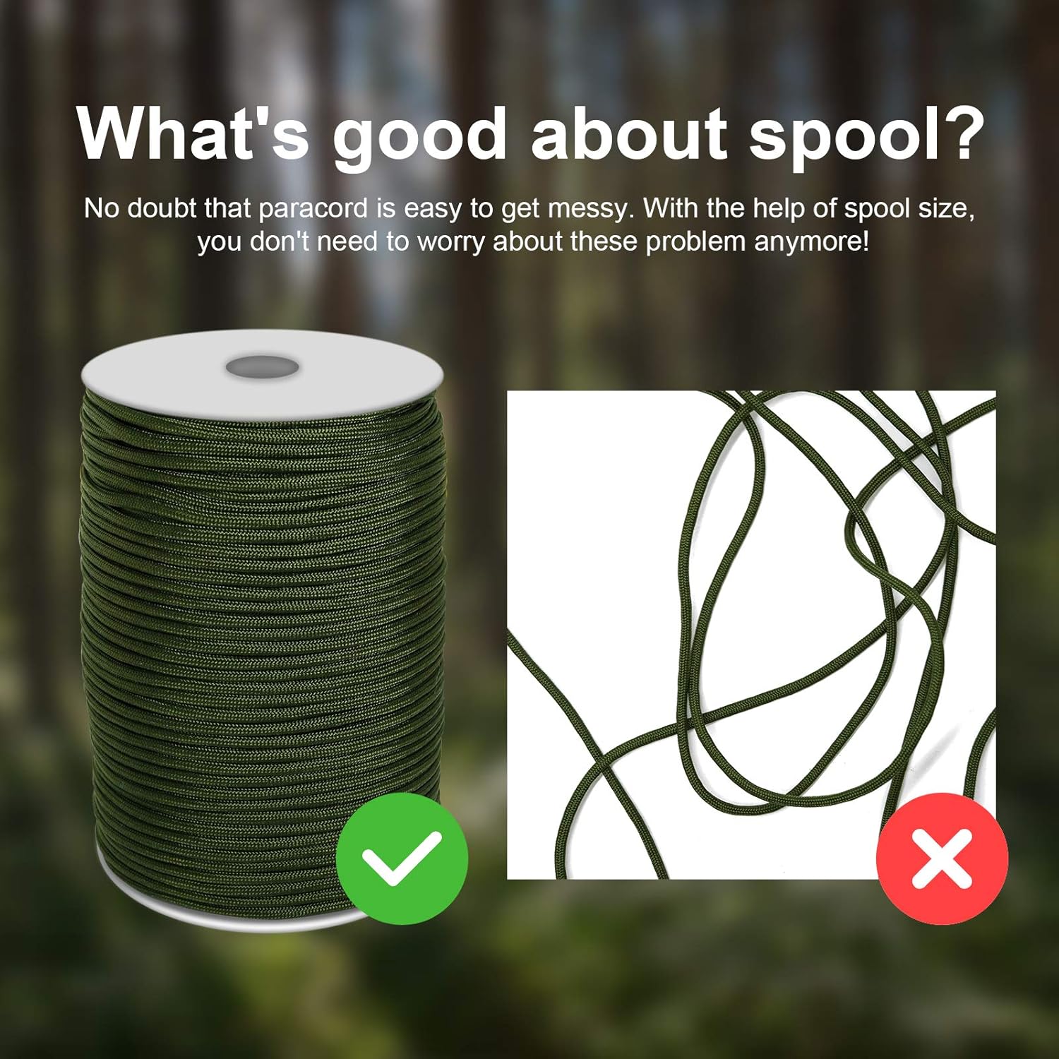 Balit 550 Survival Paracord Tinder Fire Cord 330ft Spool 12 Strand Multi-Function, Fishing Line and Metal Rope for Camping Hiking Outdoor Tactical Emergency Survival Nylon Rope Bracelet : Sports & Outdoors